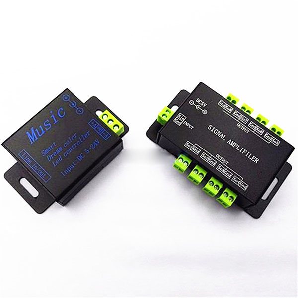 DC5/12/24V, 250pixels,M&D Music controller Smart dream color music Controller and DC5V Signal Amplifier for WS2811 WS2812B led digital lights DC5/12/24V, 250pixels,M&D Music controller Smart dream color music Controller and DC5V Signal Amplifier for WS2811 WS2812B led digital lights